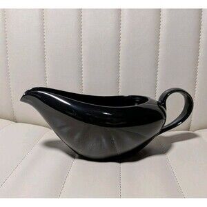 Fitz and Floyd Total Color Spectrum Black Gravy Boat
